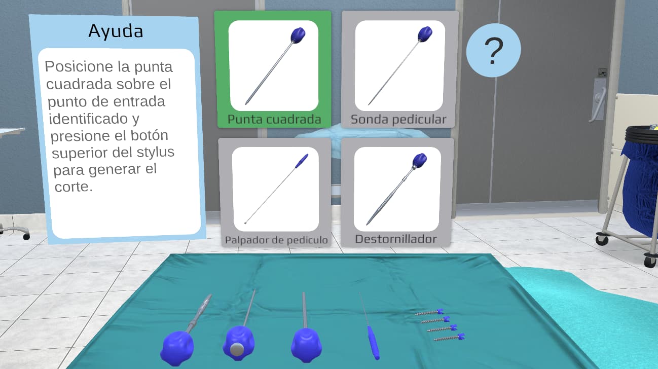 Mesa de instrumental quirurgico